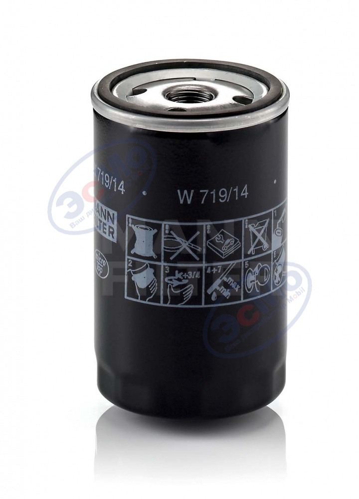 Фильтр масляный (MANN) W 719/14 Chlysler, Jeep