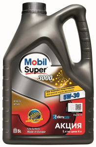 Моторное масло Mobil Super 3000 XE 5W30 PROMO 5 л
