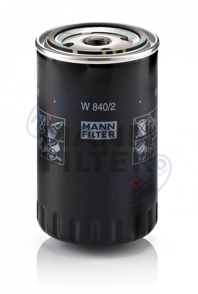 Фильтр масляный (MANN) W 840/2 Ford, VAG