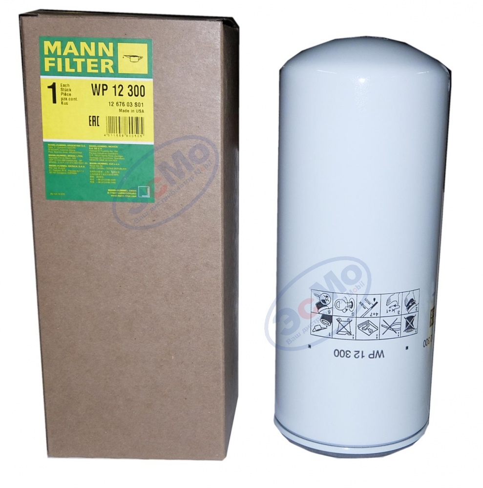 Фильтр масляный (MANN) WP 12 300