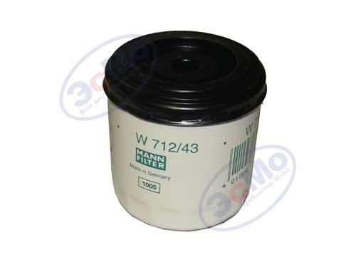 Фильтр масляный (MANN) W 712/43 (10) Ford Escord, Fiesta, Skoda Felicia