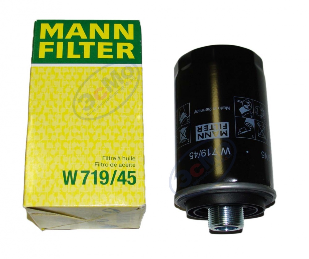Фильтр масляный (MANN) W 719/45  VAG