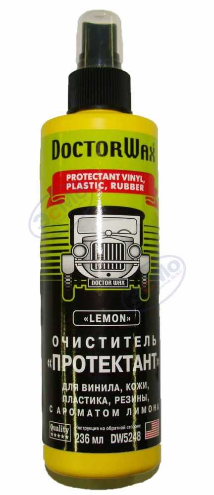 Очиститель пластика, винила и кожи спрей 236 мл лимона (Doctor Wax) DW5248 